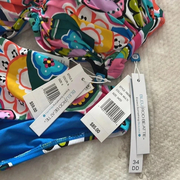 BLEU ROD BEATTIE Go For Bold Ruched Back Bottom and Bikini Top - Picture 15 of 15